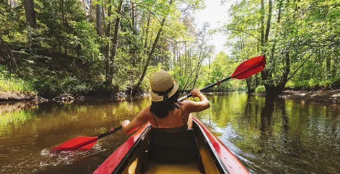 Framed Print : Autumn Kayaking Print: Calm River Scene Framed Print : Autumn Kayaking Print: Calm River Scene