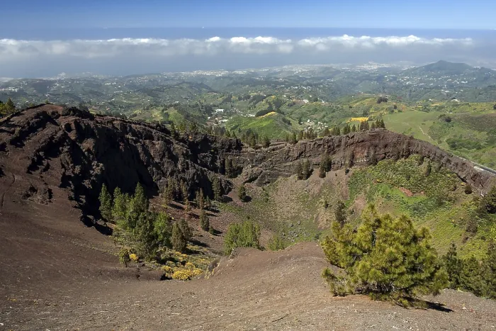 Framed Print : View of the Lava Fields Print, Gran Canaria, Canary Islands Framed Print : View of the Lava Fields Print, Gran Canaria, Canary Islands