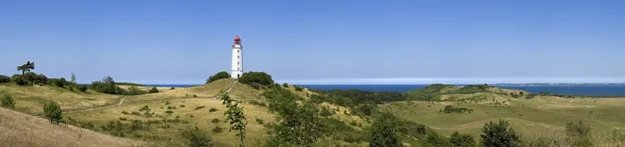 Framed Print : View of the lighthouse Dornbusch, Hiddensee Island Print Framed Print : View of the lighthouse Dornbusch, Hiddensee Island Print