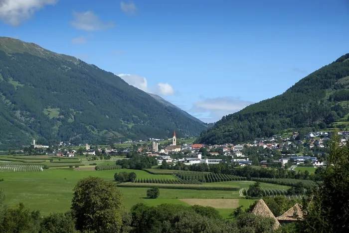 Framed Print : View of Mals and the Upper Vinschgau Print, Italy Framed Print : View of Mals and the Upper Vinschgau Print, Italy