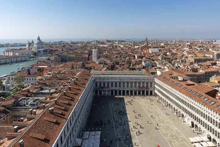 Framed Print : View of Marcus Square and over Venice Print, Venice, Italy Framed Print : View of Marcus Square and over Venice Print, Venice, Italy