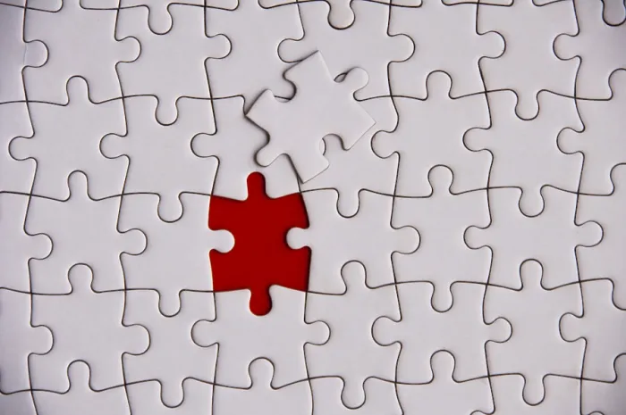 Framed Print : Missing Jigsaw Puzzle Piece Print - Copy Space Framed Print : Missing Jigsaw Puzzle Piece Print - Copy Space