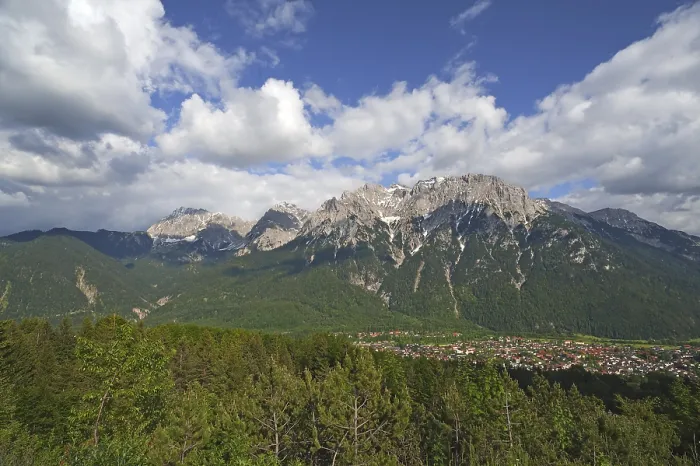 Framed Print : View of Mittenwald with Karwendel, Print Framed Print : View of Mittenwald with Karwendel, Print