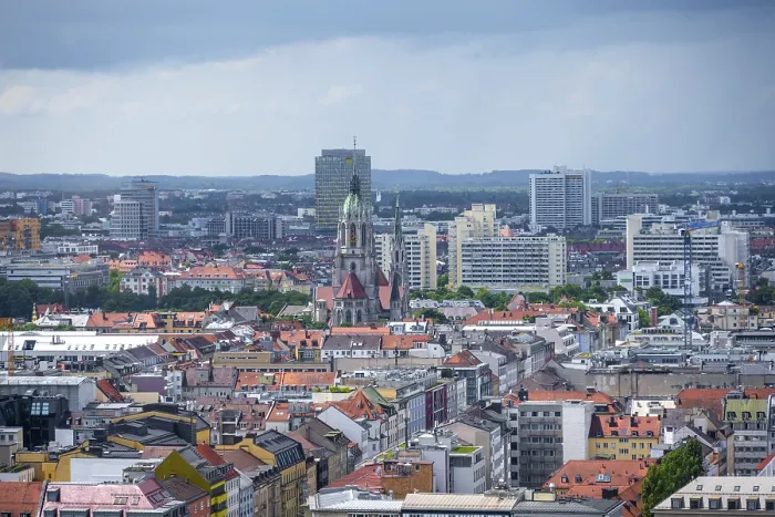 Framed Print : View over Munich Print Framed Print : View over Munich Print