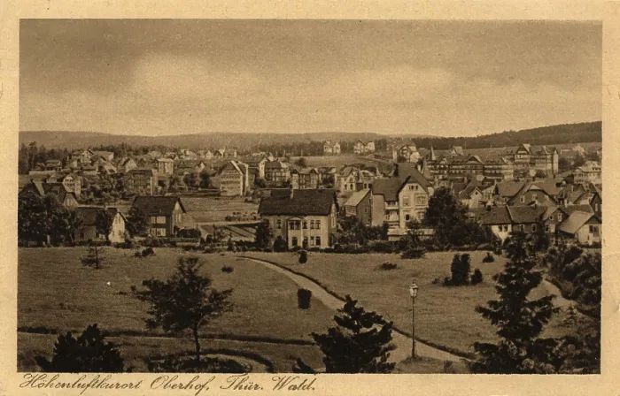 Framed Print : View of Oberhof in the Thuringian Forest Print, circa 1910 Framed Print : View of Oberhof in the Thuringian Forest Print, circa 1910