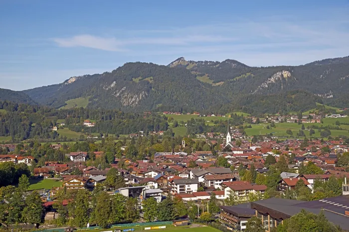 Framed Print : View of Oberstdorf, Upper Allgaeu Print, Bavaria Germany Framed Print : View of Oberstdorf, Upper Allgaeu Print, Bavaria Germany