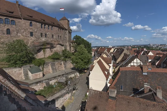 Framed Print : View of the Old Town, Kaiserburg Castle Print Nuremberg Germany Framed Print : View of the Old Town, Kaiserburg Castle Print Nuremberg Germany