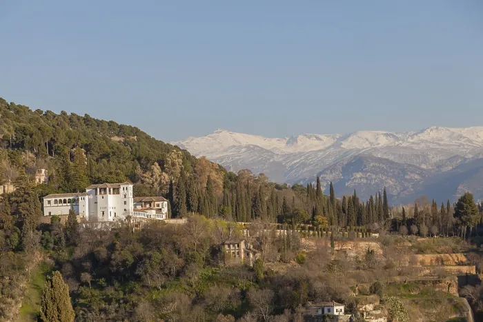 Framed Print : View of the Palacio de Generalife Print, Granada, Spain Framed Print : View of the Palacio de Generalife Print, Granada, Spain