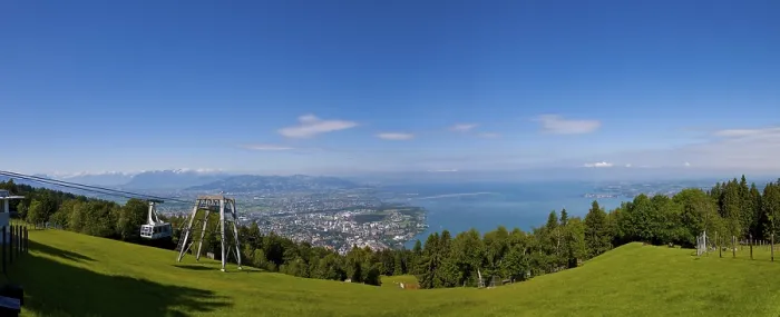 Framed Print : View from Pfaender Mountain Print over Bregenz, Austria Framed Print : View from Pfaender Mountain Print over Bregenz, Austria