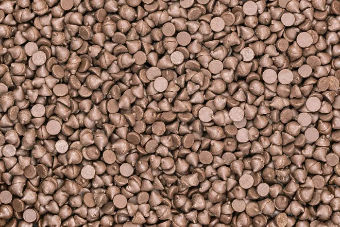 Framed Print : Top View Print of Milk Chocolate Chips Pile Framed Print : Top View Print of Milk Chocolate Chips Pile