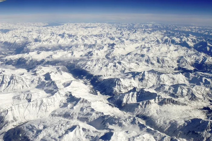 Framed Print : Alps View from a Plane Print Framed Print : Alps View from a Plane Print