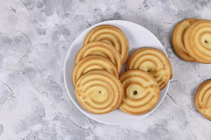 Framed Print : Top View of Round Ring Shaped Spritz Biscuit Print Framed Print : Top View of Round Ring Shaped Spritz Biscuit Print