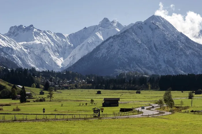 Framed Print : View from Rubi towards Oberstdorf, Allgäu Alps Print Framed Print : View from Rubi towards Oberstdorf, Allgäu Alps Print