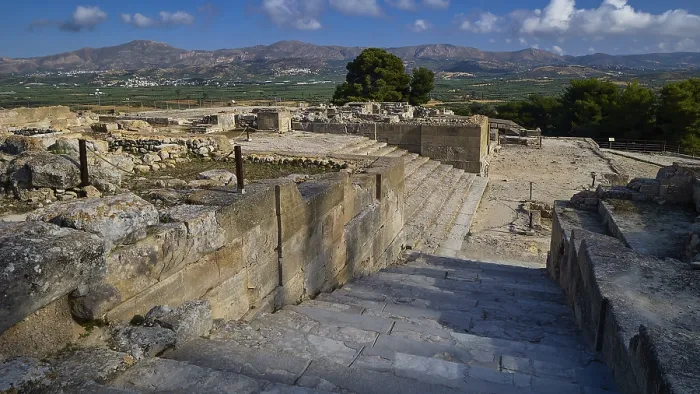 Framed Print : View of Festos Ruins Print, Crete, Greece Framed Print : View of Festos Ruins Print, Crete, Greece