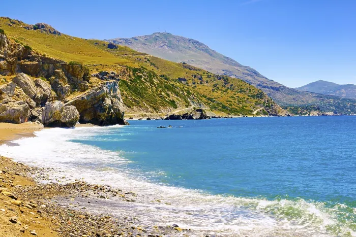 Framed Print : Preveli Beach Print, Crete, Greece Framed Print : Preveli Beach Print, Crete, Greece