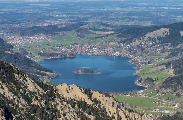 Framed Print : View of the Schliersee Print, Germany Framed Print : View of the Schliersee Print, Germany