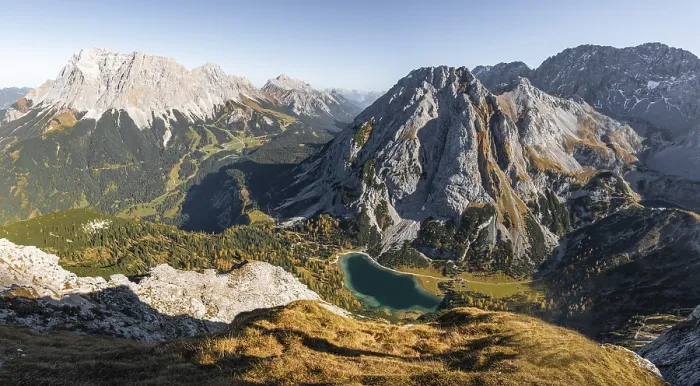 Framed Print : View of Seebensee Print, Ehrwald, Austria Framed Print : View of Seebensee Print, Ehrwald, Austria