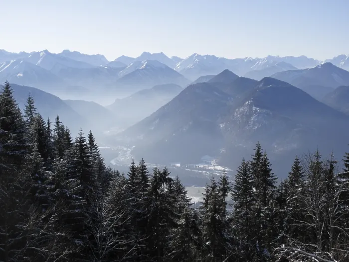 Framed Print : View from Seekar of the Karwendel Range Print, Germany Framed Print : View from Seekar of the Karwendel Range Print, Germany