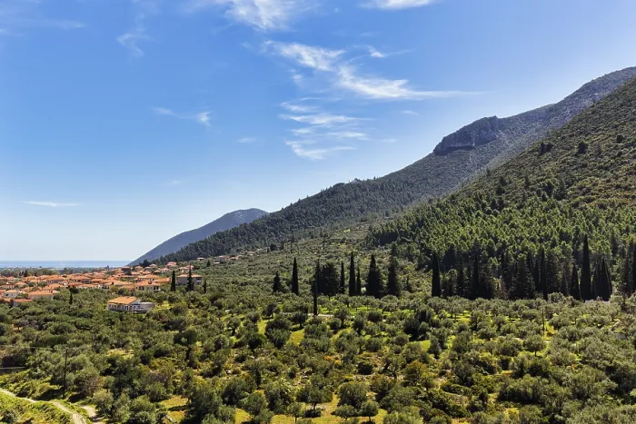 Framed Print : View of Leonidio, Peloponnese, Greece Print Framed Print : View of Leonidio, Peloponnese, Greece Print