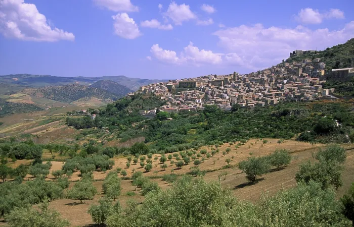 Framed Print : View of Sperlinga Landscape Print Framed Print : View of Sperlinga Landscape Print