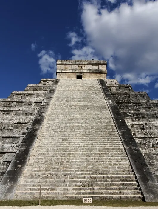 Framed Print : Chichen Itza Pyramid Print: Kukulkan Stairway View Framed Print : Chichen Itza Pyramid Print: Kukulkan Stairway View