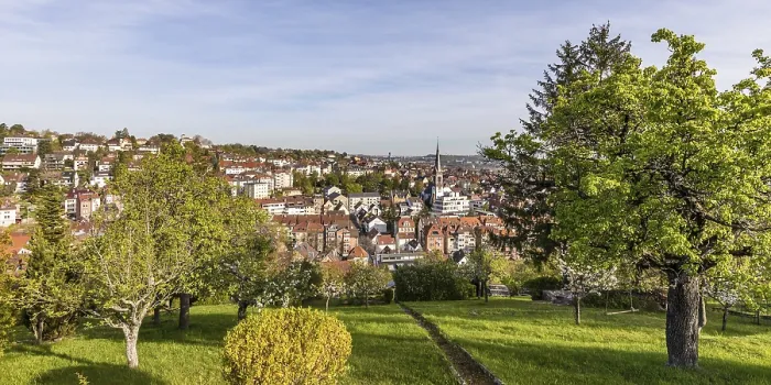 Framed Print : View of Stuttgart-Gablenberg district Print, Germany Framed Print : View of Stuttgart-Gablenberg district Print, Germany
