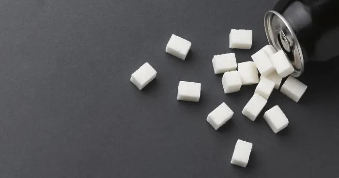 Framed Print : Top View Can with Sugar Cubes Print Framed Print : Top View Can with Sugar Cubes Print