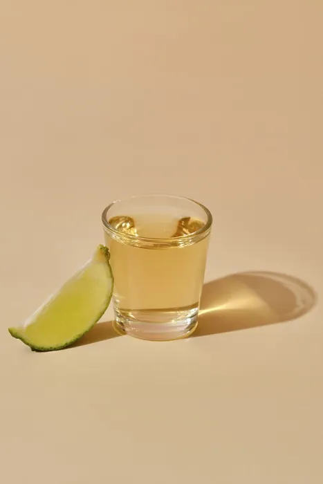 Framed Print : View from Above Tequila Shot Print with Lime Framed Print : View from Above Tequila Shot Print with Lime