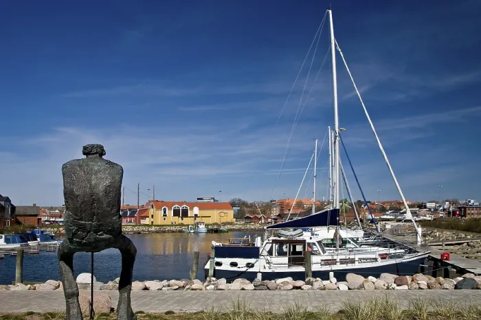 Framed Print : View to Thisted harbour, Denmark Print Framed Print : View to Thisted harbour, Denmark Print