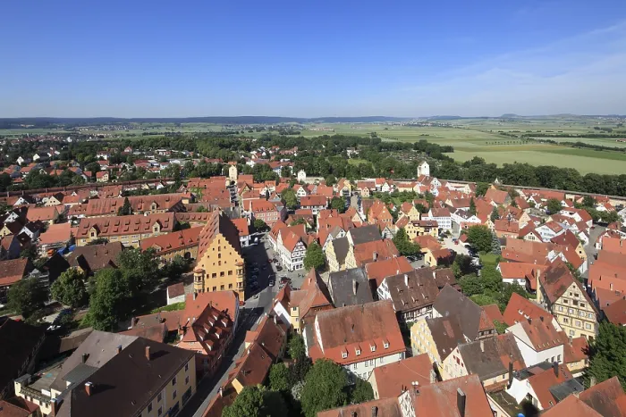 Framed Print : View from the Tower of St.-Georgs-Kirche Print, Noerdlingen, Germany Framed Print : View from the Tower of St.-Georgs-Kirche Print, Noerdlingen, Germany