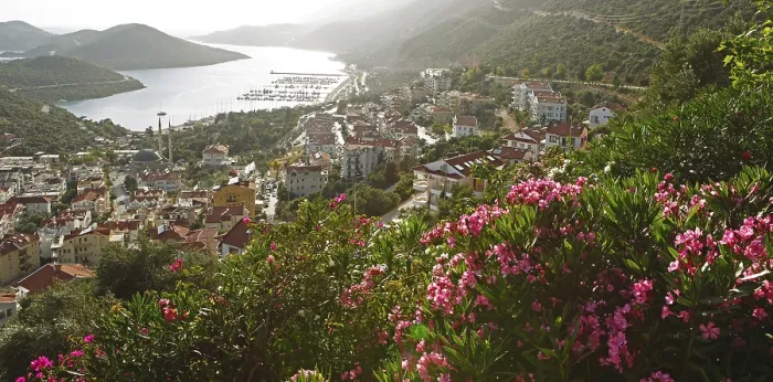 Framed Print : View of Kas?, Lycian Coast Print, Turkey Framed Print : View of Kas?, Lycian Coast Print, Turkey