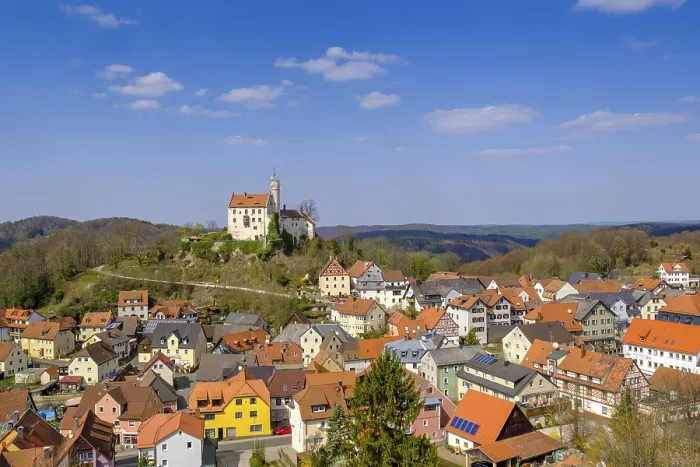 Framed Print : Viewpoint Gernerfels Print, Bavaria, Germany Framed Print : Viewpoint Gernerfels Print, Bavaria, Germany