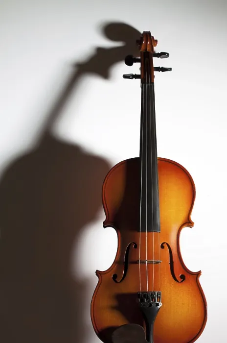 Framed Print : Violin Print with Soft Shadow and Copy Space Framed Print : Violin Print with Soft Shadow and Copy Space