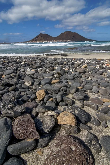 Framed Print : Vulcanic Cone Print, San Vincente Beach, Cabo Verde Framed Print : Vulcanic Cone Print, San Vincente Beach, Cabo Verde