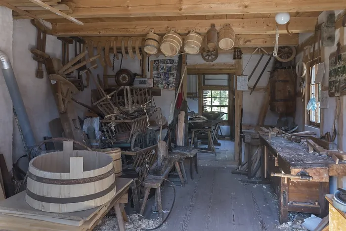 Framed Print : Wagner Workshop Print, Bad Windsheim, Bavaria, Germany