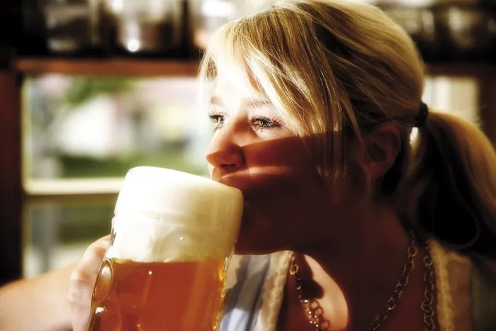Framed Print : Waitress with Beer Stein Print Framed Print : Waitress with Beer Stein Print