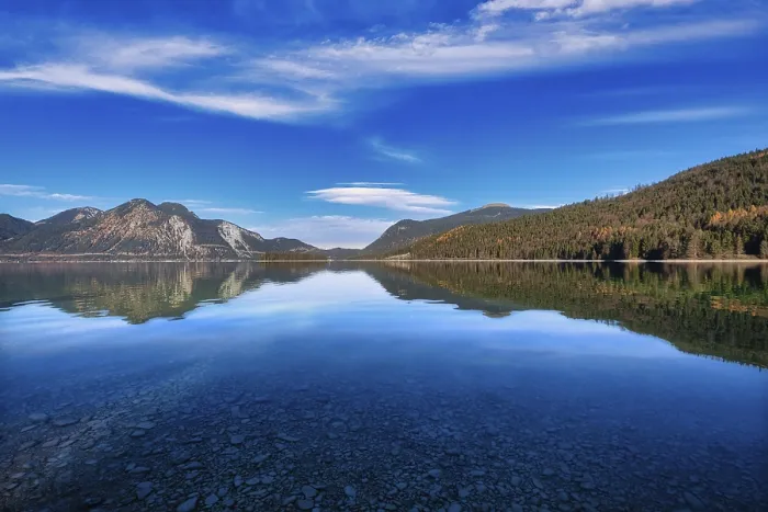 Framed Print : Walchensee Morning Reflection Print, Bavaria, Germany Framed Print : Walchensee Morning Reflection Print, Bavaria, Germany