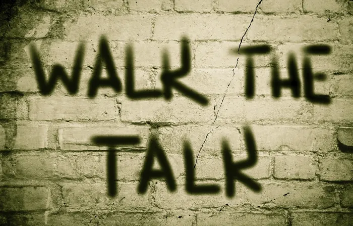 Framed Print : Walk The Talk Concept Print Framed Print : Walk The Talk Concept Print