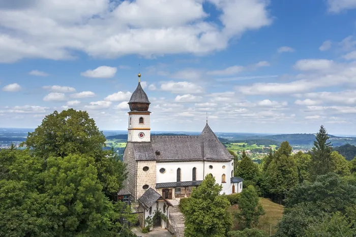 Framed Print : Wallfahrtskirche Maria Eck Print, Chiemgau, Germany Framed Print : Wallfahrtskirche Maria Eck Print, Chiemgau, Germany