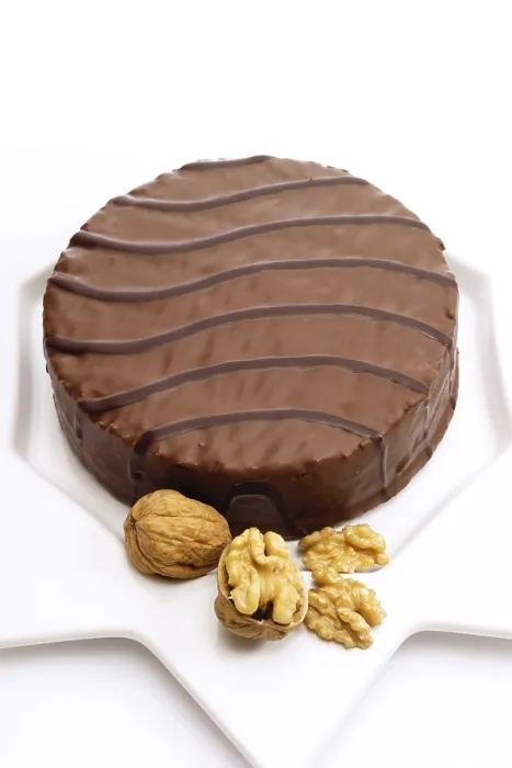 Framed Print : Walnut Cake with Chocolate Icing Print Framed Print : Walnut Cake with Chocolate Icing Print
