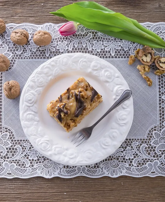 Framed Print : Walnut Caramel Cake Print Framed Print : Walnut Caramel Cake Print