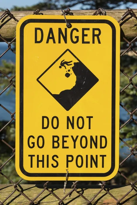 Framed Print : Warning Shield Danger Print, Oregon USA Framed Print : Warning Shield Danger Print, Oregon USA