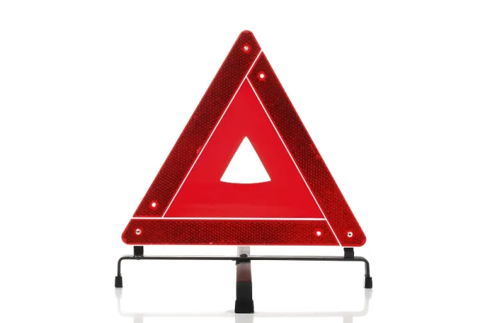 Framed Print : Warning Triangle Print