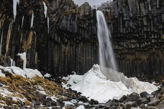 Framed Print : Svartifoss Waterfall Print, Iceland Framed Print : Svartifoss Waterfall Print, Iceland