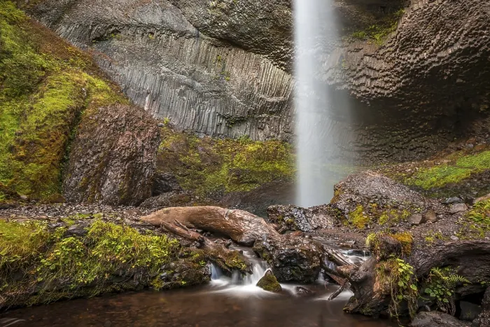 Framed Print : Latourell Falls Print, Basalt Rock, Oregon Framed Print : Latourell Falls Print, Basalt Rock, Oregon