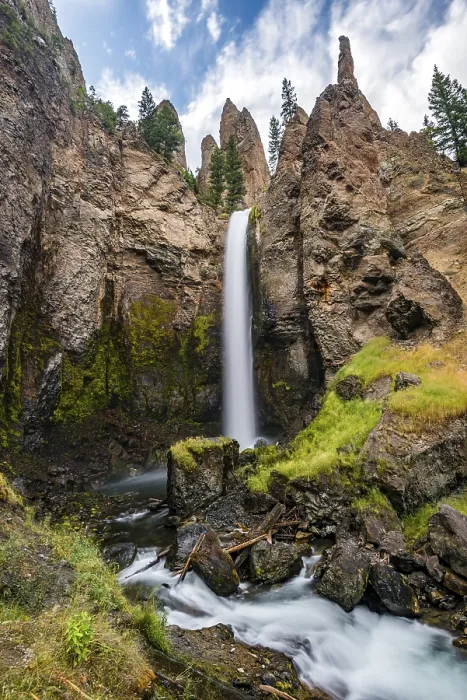 Framed Print : Tower Fall Waterfall Print, Yellowstone National Park Framed Print : Tower Fall Waterfall Print, Yellowstone National Park