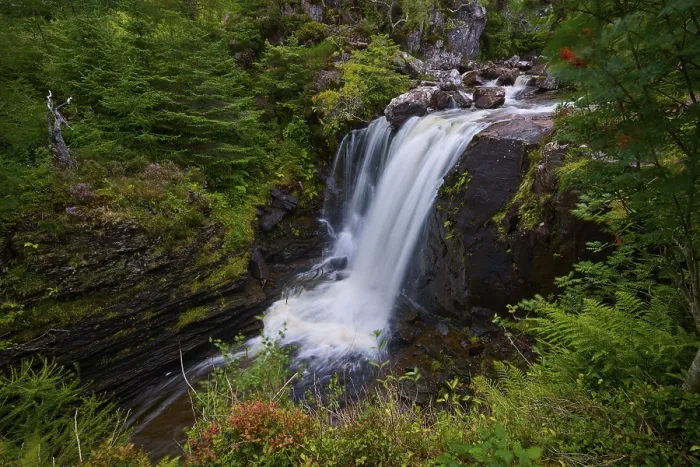 Framed Print : Waterfall Print, Slattadale, Scotland Framed Print : Waterfall Print, Slattadale, Scotland