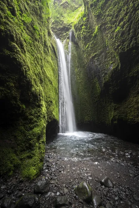 Framed Print : Nauthsagil Gorge Waterfall Print, South Iceland
