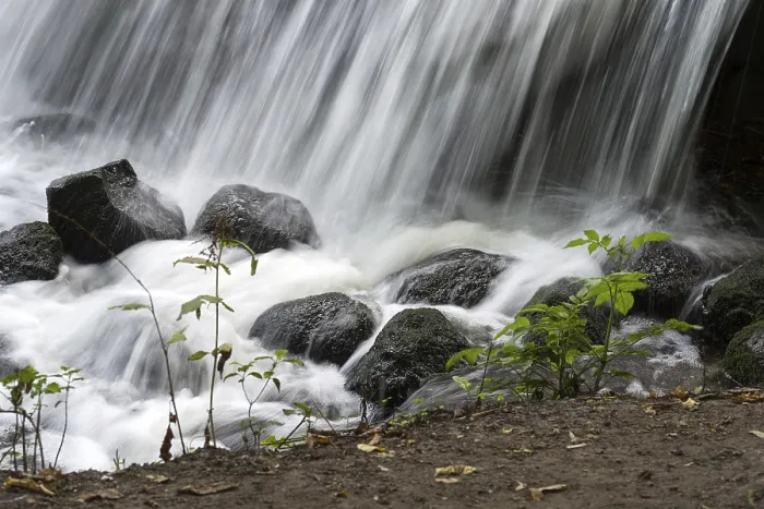 Framed Print : Waterfall in the park Print Framed Print : Waterfall in the park Print