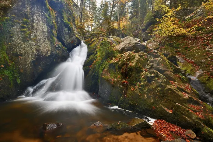 Framed Print : Petit Cascade de Tendon Waterfall Print Framed Print : Petit Cascade de Tendon Waterfall Print